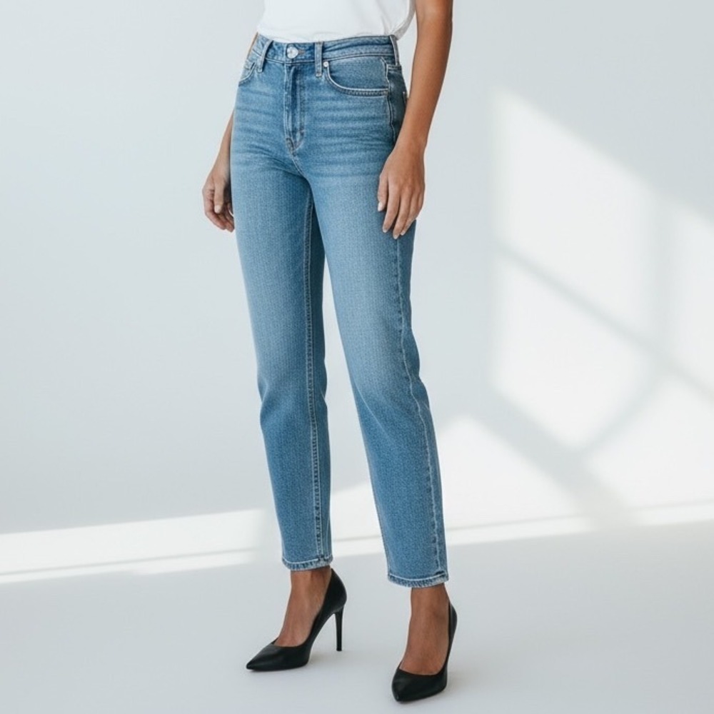 Levi's 70s High Slim‎ Straight Jeans Women's W25 L31 Light Wash Denim